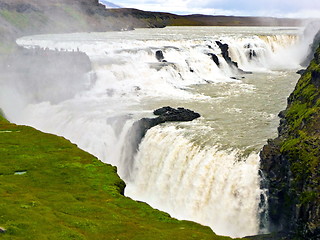 Image showing Gullfoss waterfall in iceland