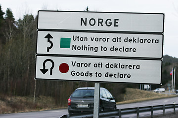 Image showing Norwegian border