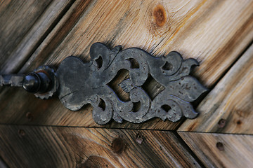 Image showing Old Ornament on Door