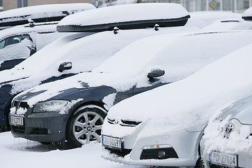 Image showing Cold cars