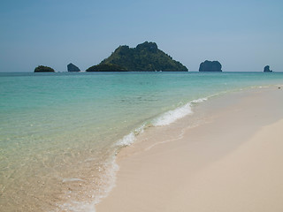 Image showing Beach and islands in the Andaman Sea