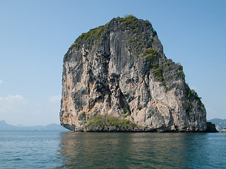 Image showing Island at Phang Nga Bay off the coast of Krabi, Thailand