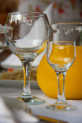 Image showing two glasses are on the table