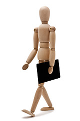 Image showing isolated mannequin carrying plastic credit card