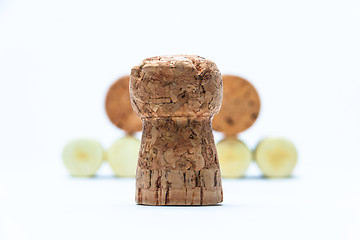 Image showing cork and pyramid made of bottle corks