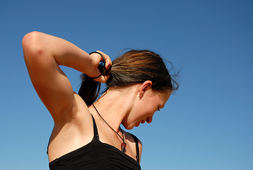 Image showing riding girl