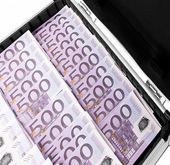 Image showing Image suitcase of euro