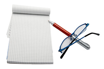 Image showing pen pad and glasses