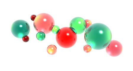 Image showing 3d glass balls or bubbles