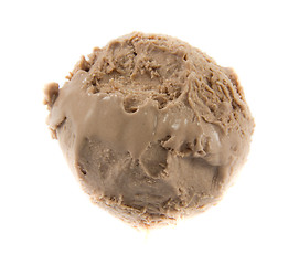 Image showing Chocolate icecream ball