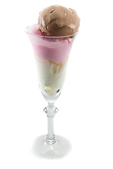 Image showing Icecream in a wine glass