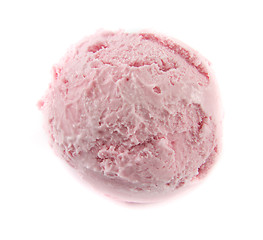 Image showing Strawberry icecream ball
