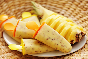 Image showing pineapple ice-cream