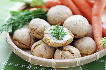 Image showing carrot buns