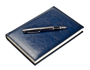 Image showing pen on closed diary