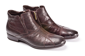 Image showing brown male shoes