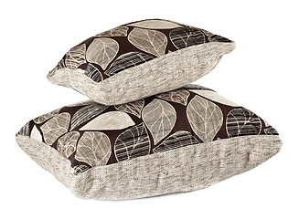 Image showing two grey pillows