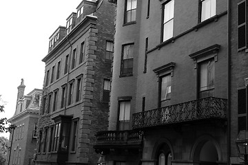 Image showing Vintage looking Boston brownstones