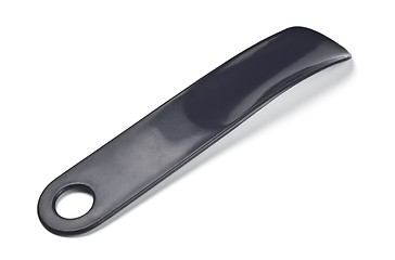 Image showing black plastic shoehorn