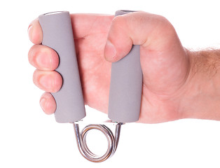 Image showing hand with spring trainer