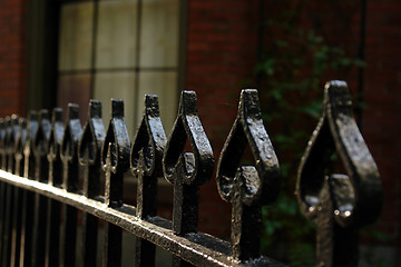 Image showing Wrought Iron Fence Of Spades