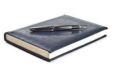Image showing fountain pen on diary