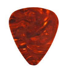 Image showing brown guitar plectrum