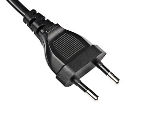 Image showing black electric plug