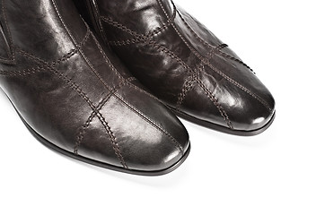 Image showing male shoes closeup