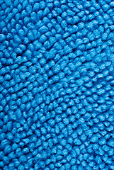 Image showing blue microfiber textile texture