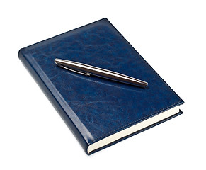 Image showing pen on closed diary