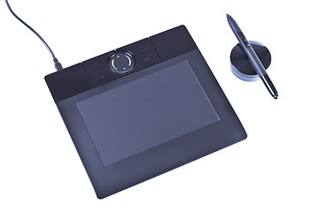 Image showing drawing tablet with pen