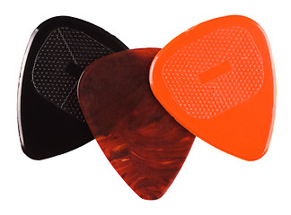 Image showing guitar plectrum set