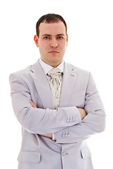 Image showing attractive young man in wedding suit