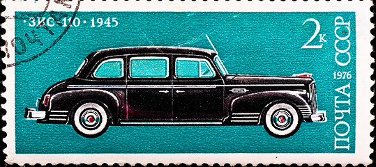 Image showing postage stamp shows vintage car 