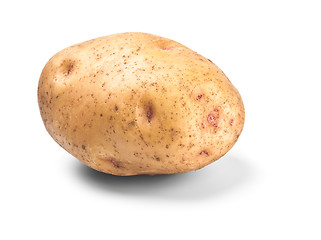 Image showing single potato in peel