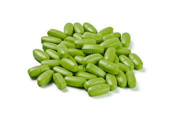 Image showing batch of green pills