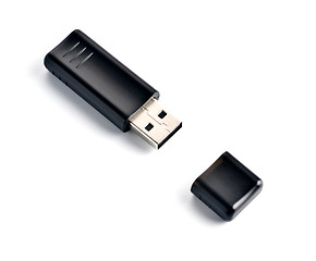 Image showing black usb flash drive