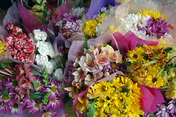 Image showing Bouquets of Flowers