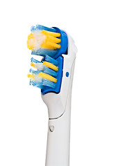 Image showing electric toothbrush closeup