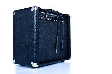 Image showing black guitar amplifier