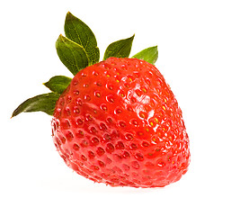 Image showing single ripe strawberry
