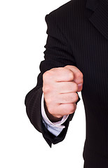 Image showing businessman fist