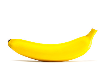 Image showing single yellow laying banana