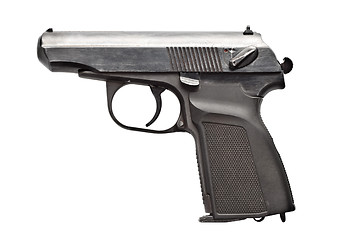 Image showing black vintage pistol