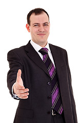 Image showing businessman ready shake hand