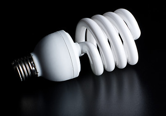 Image showing compact fluorescent light bulb