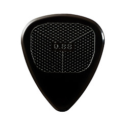 Image showing black ribbed guitar plectrum