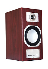 Image showing brown speaker system