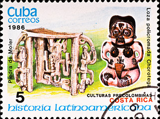 Image showing postage stamp shows example Costa Rica culture